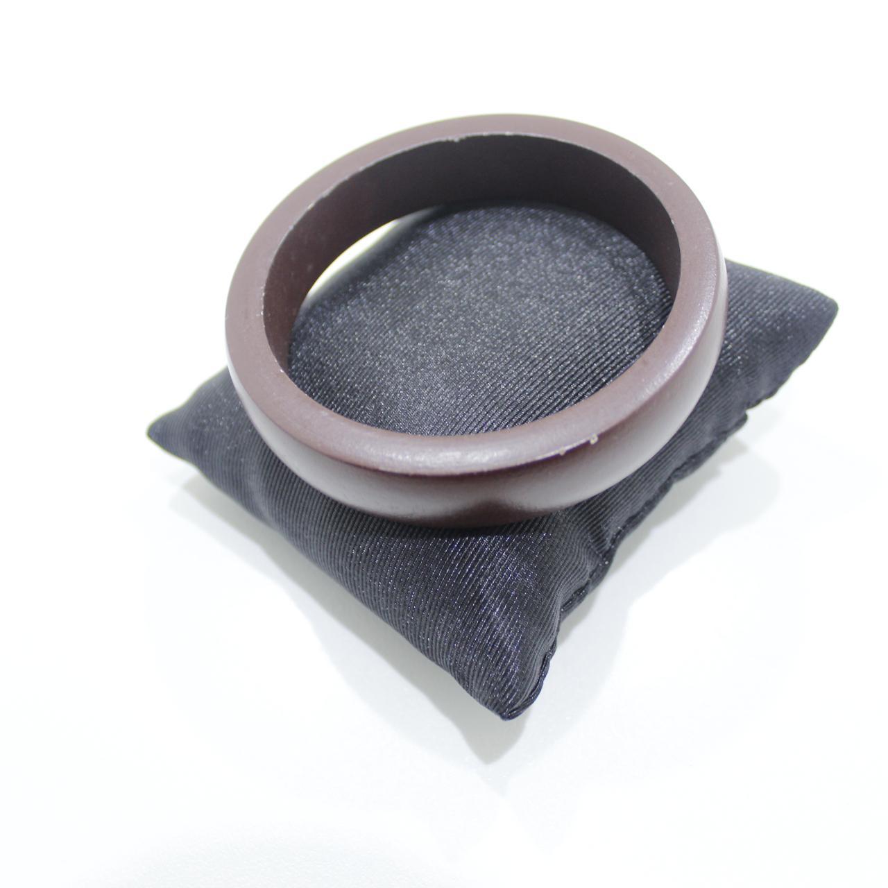 Dark Brown Wooden Bangle Bracelet Hand Solid Wood Jewellery