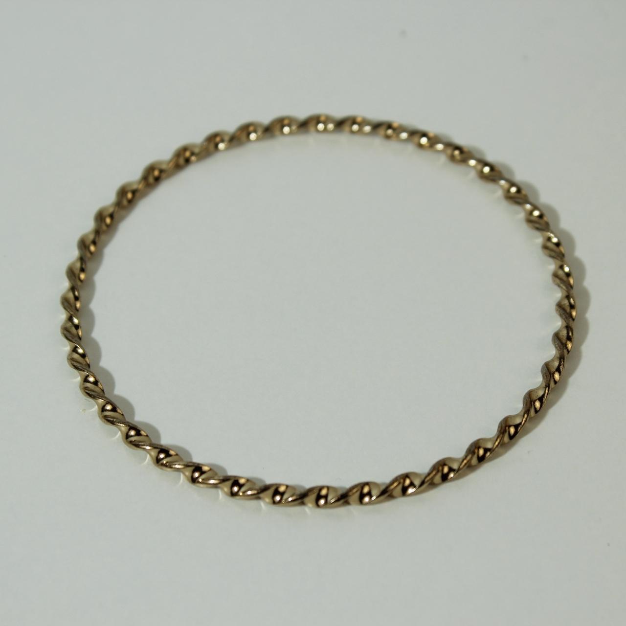 Twisted Rope Bangle Bracelet Polish Stackable