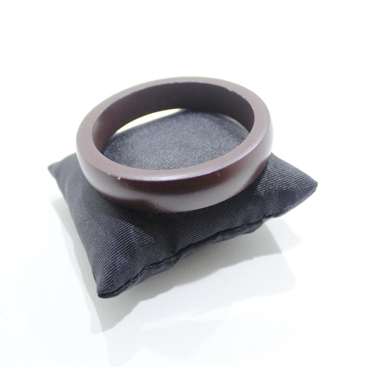 Dark Brown Wooden Bangle Bracelet Hand Solid Wood Jewellery