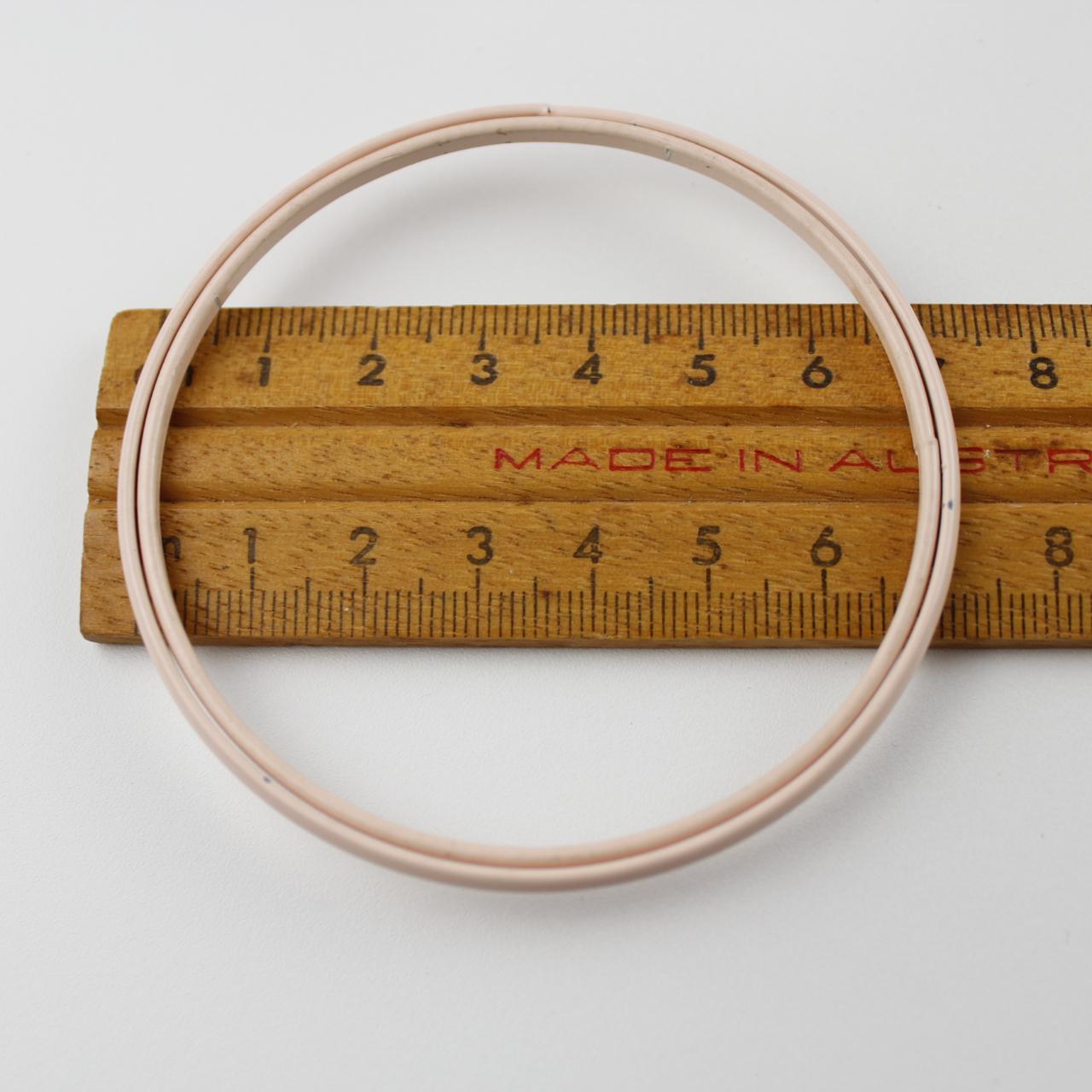 Pale Pink Bangle Bracelet Thin Round Lightweight Fashion Jew