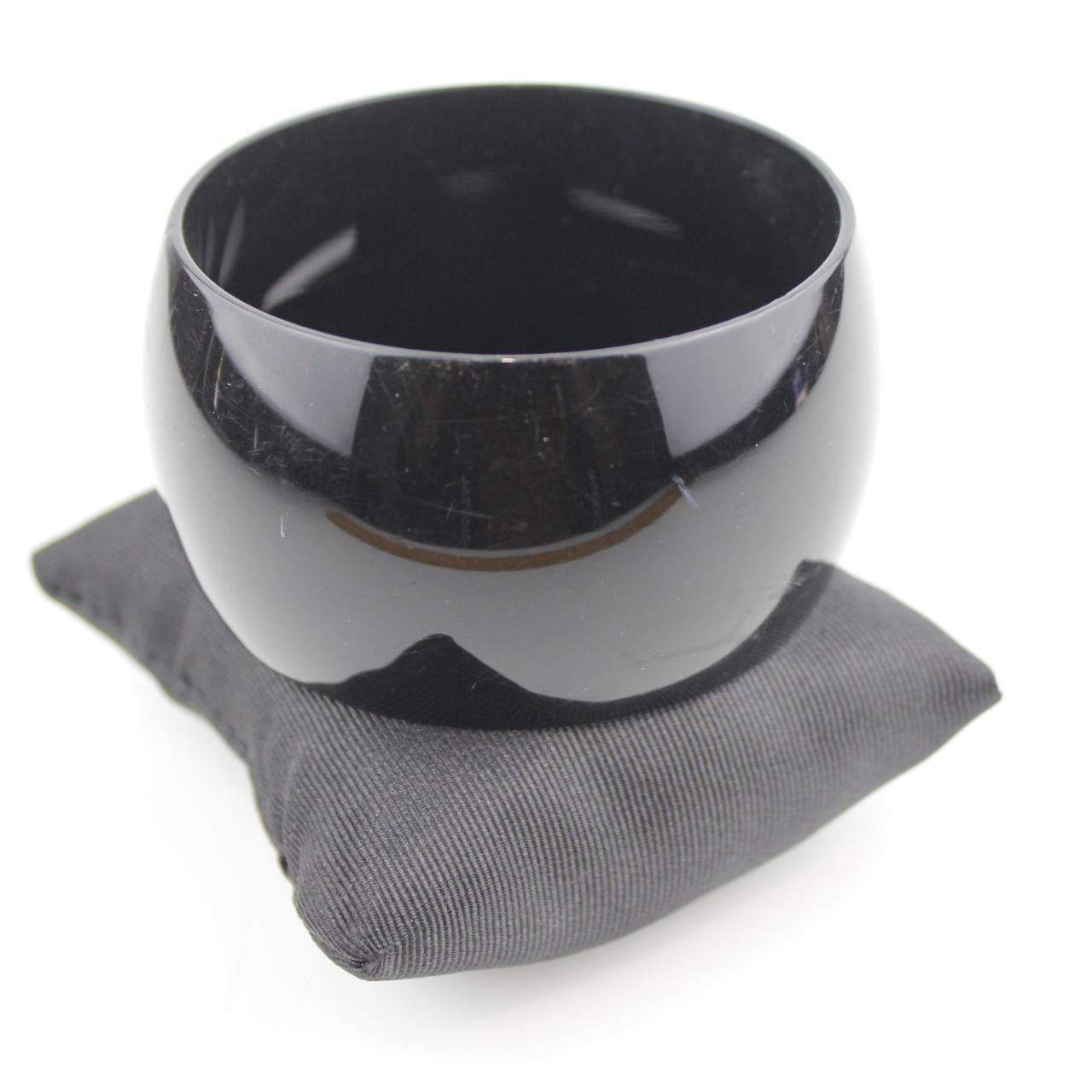 Glossy Black Bangle Bracelet Polished Jewelry Fashion Access