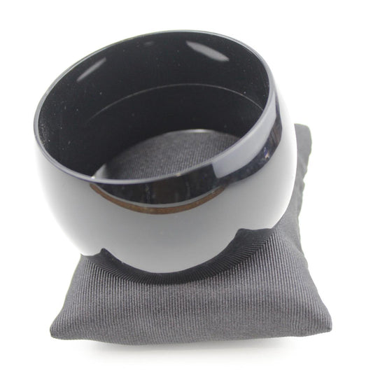 Glossy Black Bangle Bracelet Polished Jewelry Fashion Access