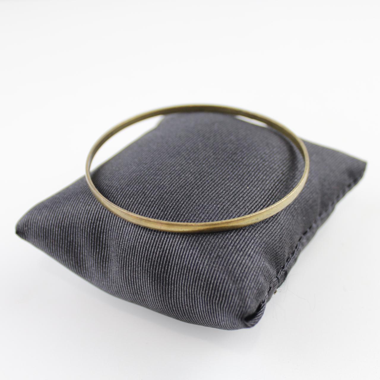 Thin Gold Tone Bangle Bracelet Simple Minimalist Jewelry  Go