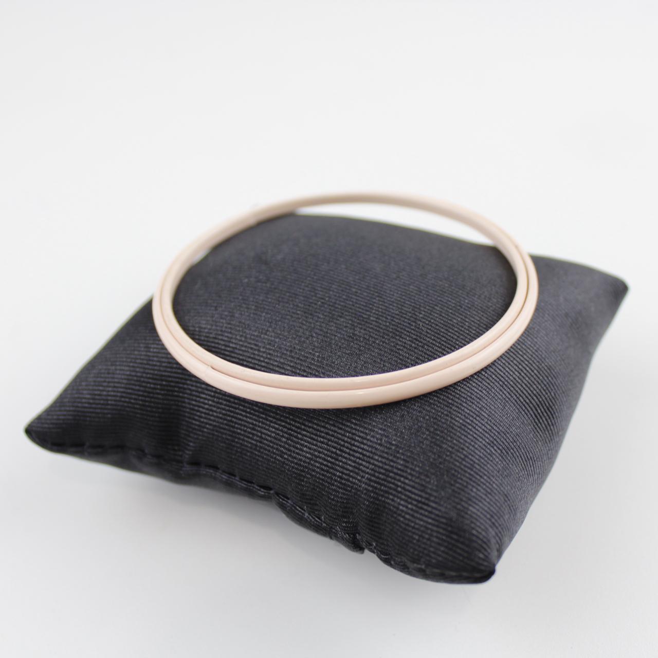 Pale Pink Bangle Bracelet Thin Round Lightweight Fashion Jew