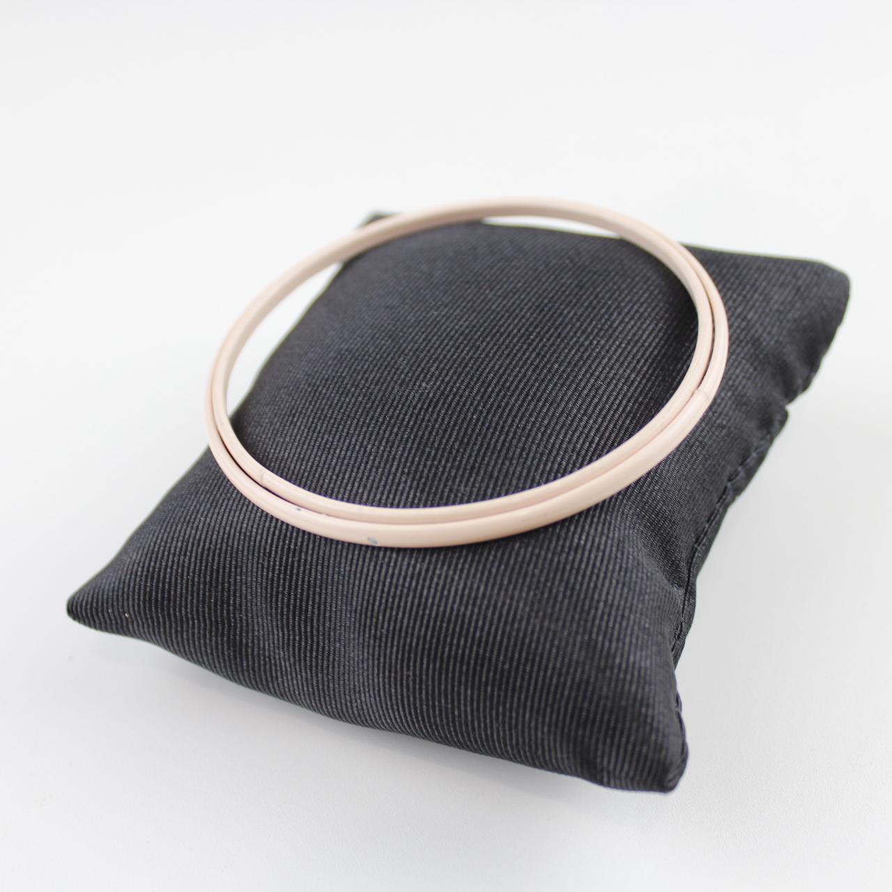 Pale Pink Bangle Bracelet Thin Round Lightweight Fashion Jew