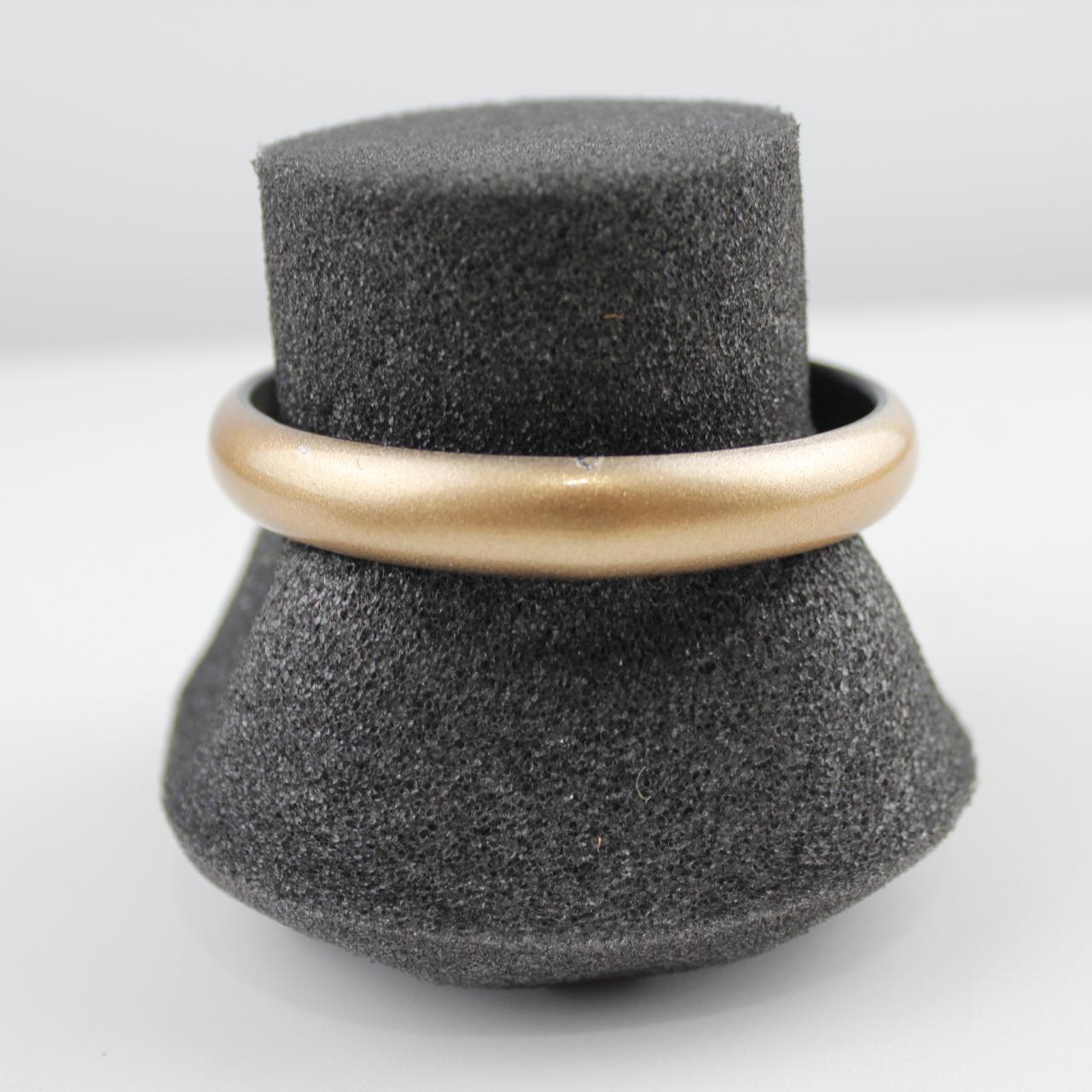 Statement Bangle Bracelet Rose Gold colour & Black Jewellery