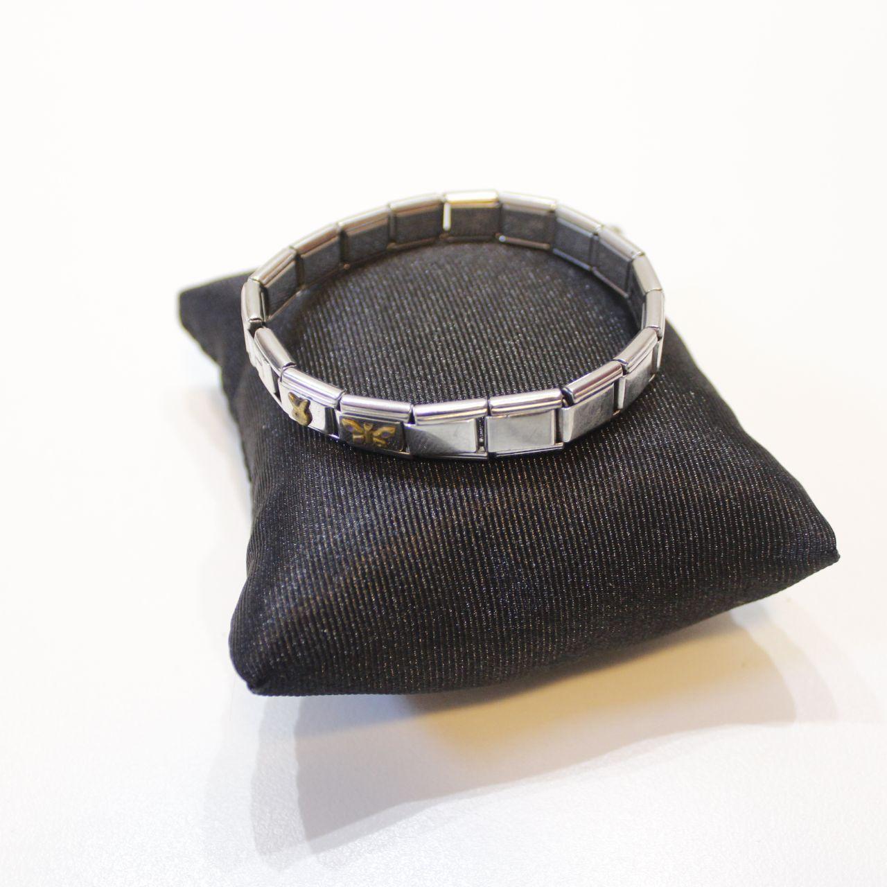 Steph Charm Bracelet Stainless Steel Modular Links Custom Go