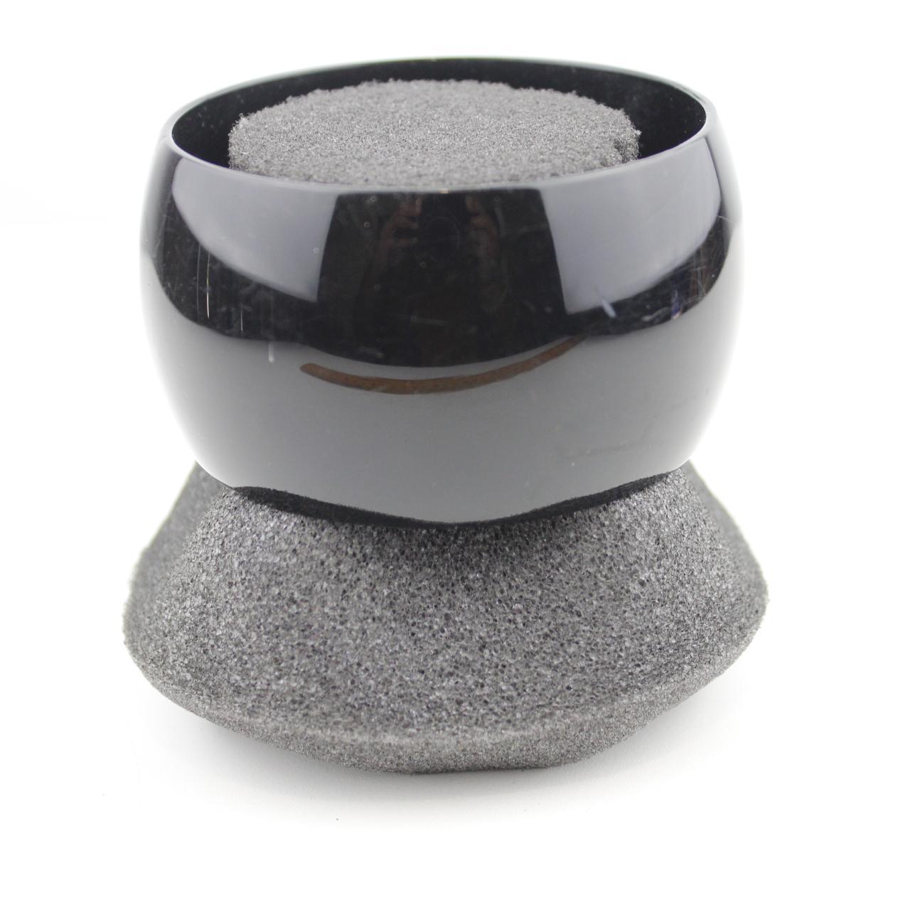 Glossy Black Bangle Bracelet Polished Jewelry Fashion Access