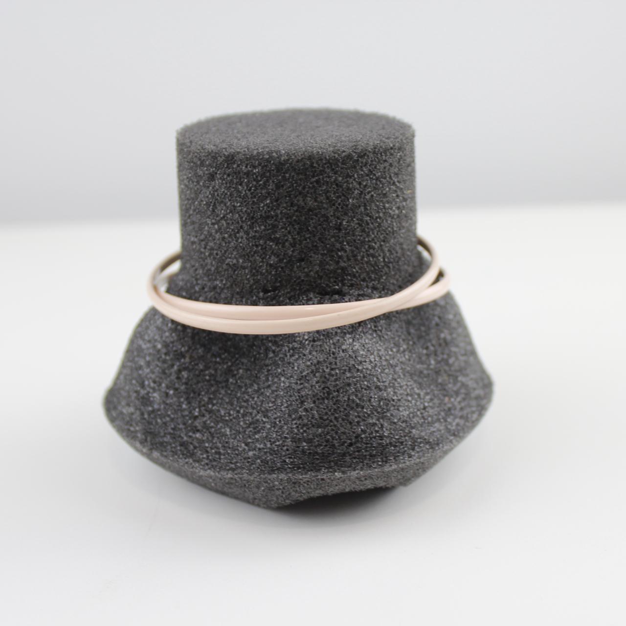 Pale Pink Bangle Bracelet Thin Round Lightweight Fashion Jew