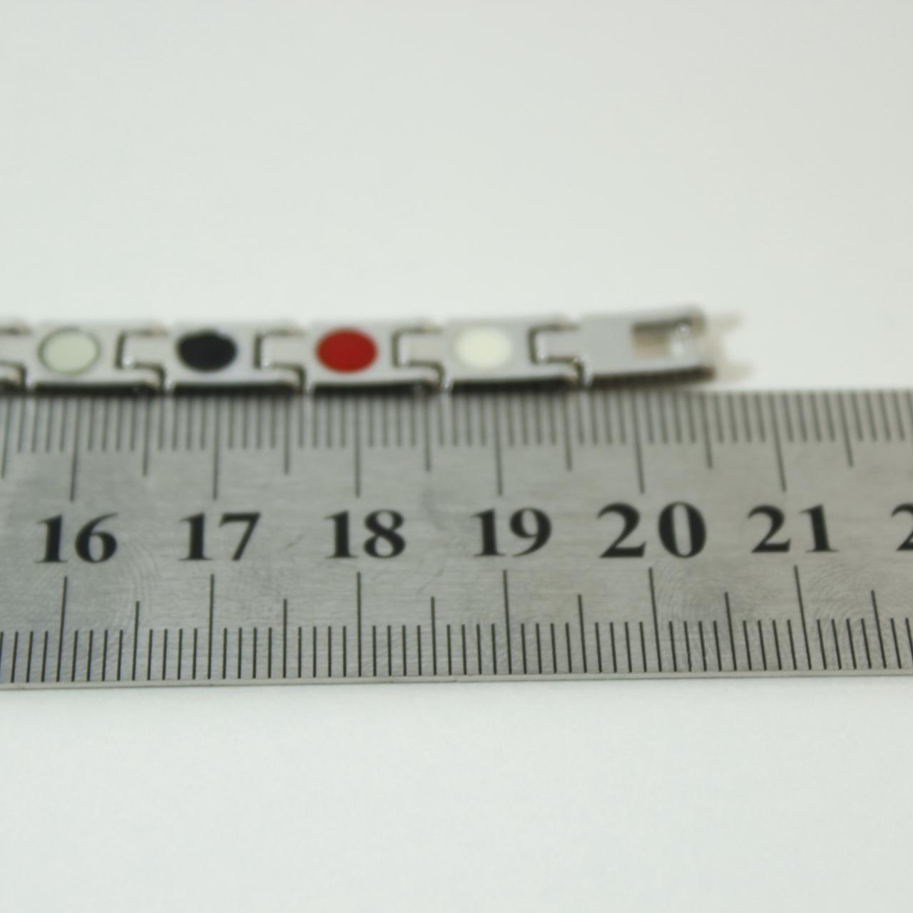 Magnetic Therapy Bracelet Silver Tone Link Healing Health
