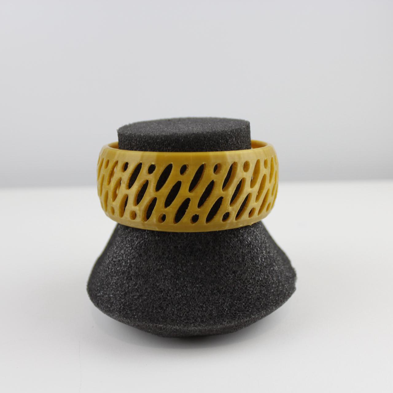 Printed Bracelet Yellow Plastic Geometric Bangle Fashion Jew