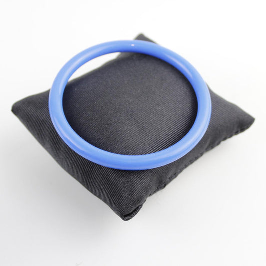 Light Blue Bangle Bracelet Opaque Plastic Resin Wide Fashion