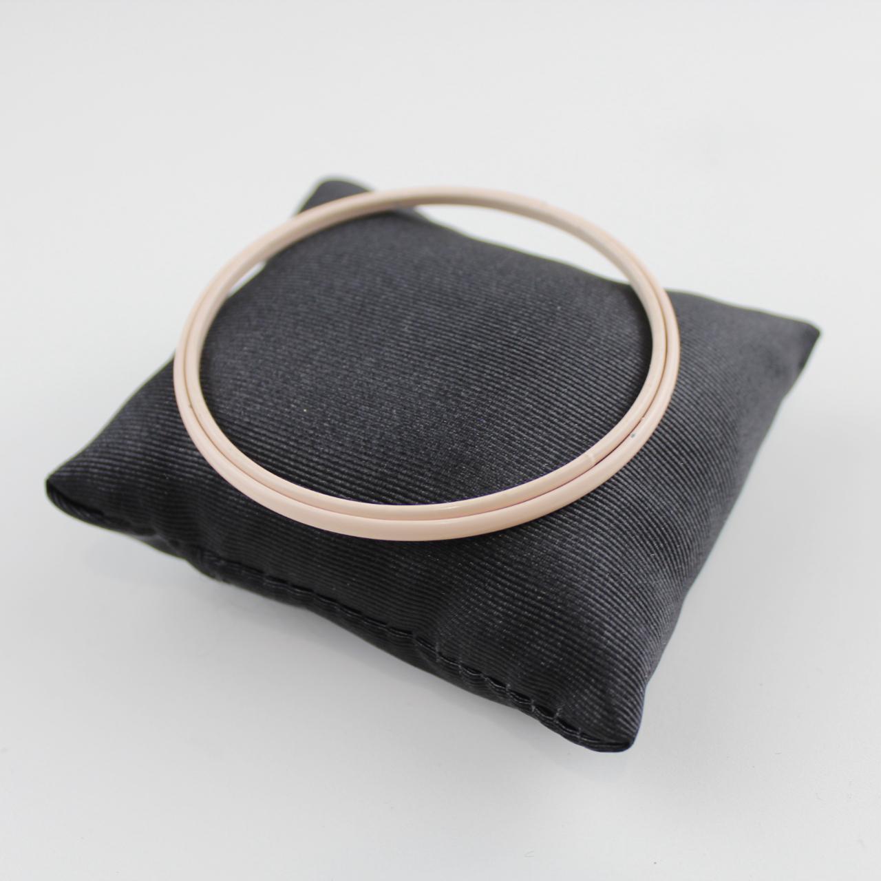 Pale Pink Bangle Bracelet Thin Round Lightweight Fashion Jew