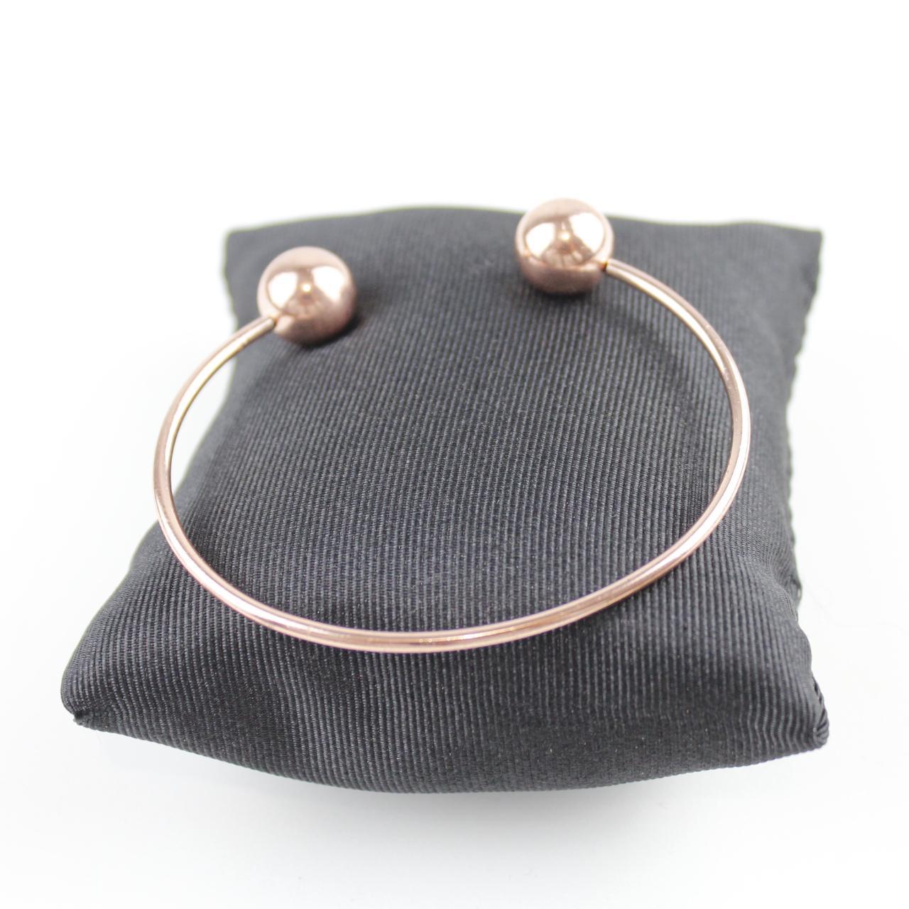 Rose Gold Cuff Bracelet Minimalist Metal Wire Jewelry  Good