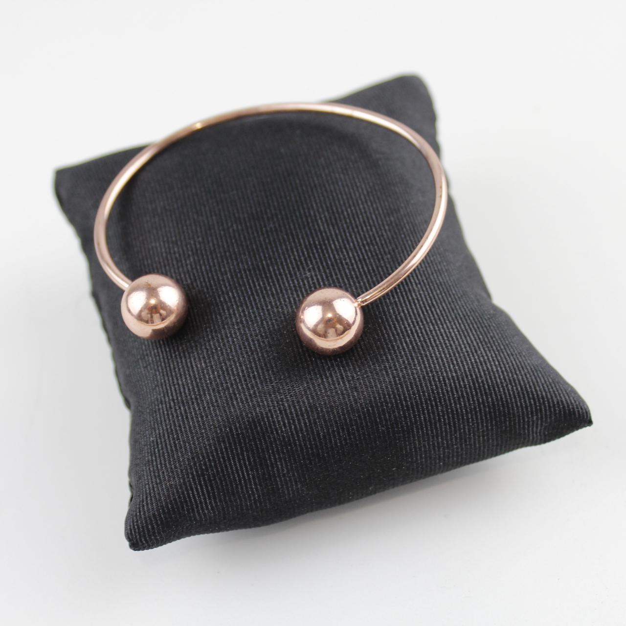 Rose Gold Cuff Bracelet Minimalist Metal Wire Jewelry  Good