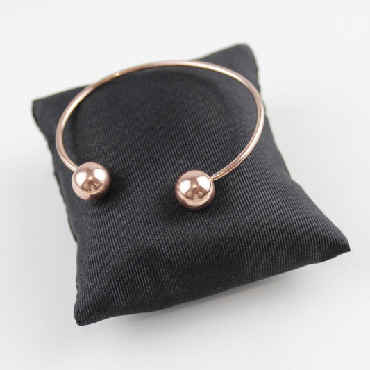 Rose Gold Cuff Bracelet Minimalist Metal Wire Jewelry  Good
