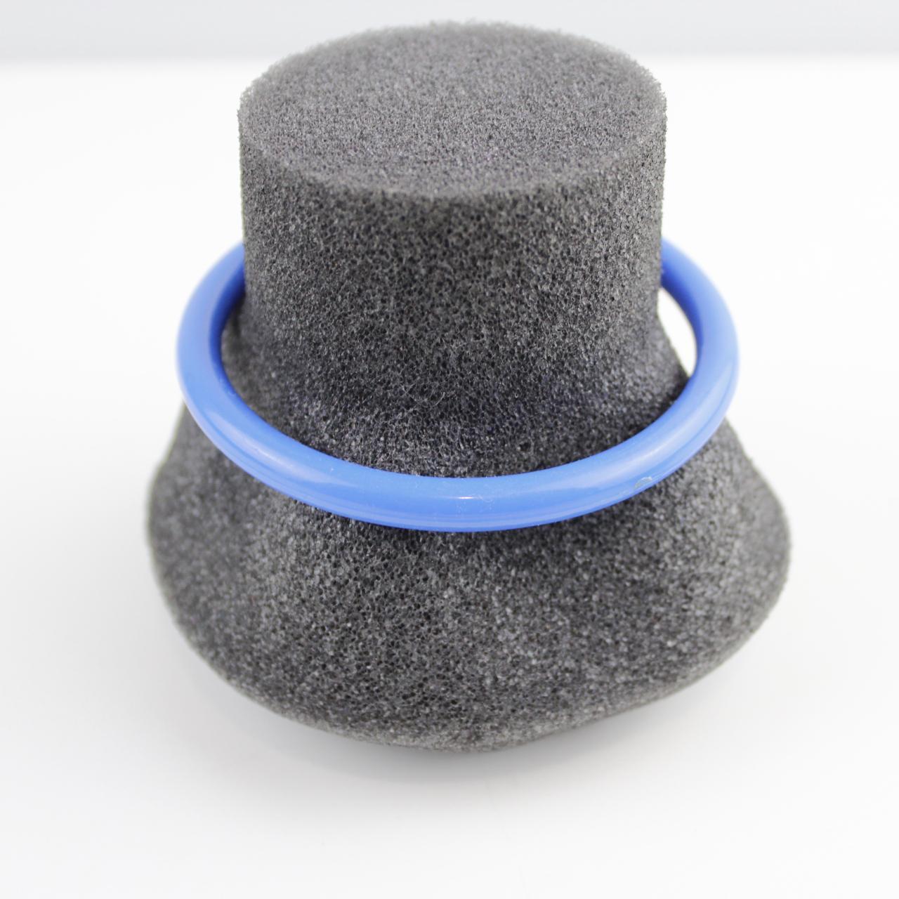 Light Blue Bangle Bracelet Opaque Plastic Resin Wide Fashion