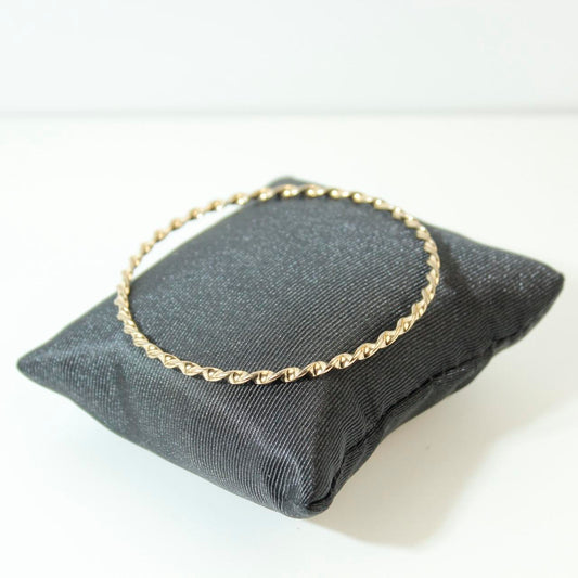 Twisted Rope Bangle Bracelet Polish Stackable