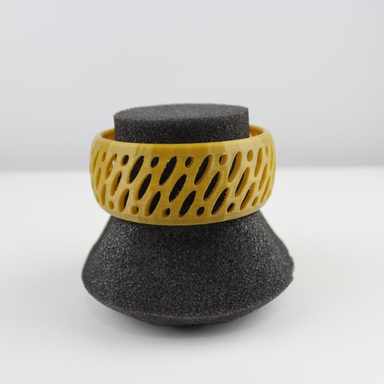 Printed Bracelet Yellow Plastic Geometric Bangle Fashion Jew