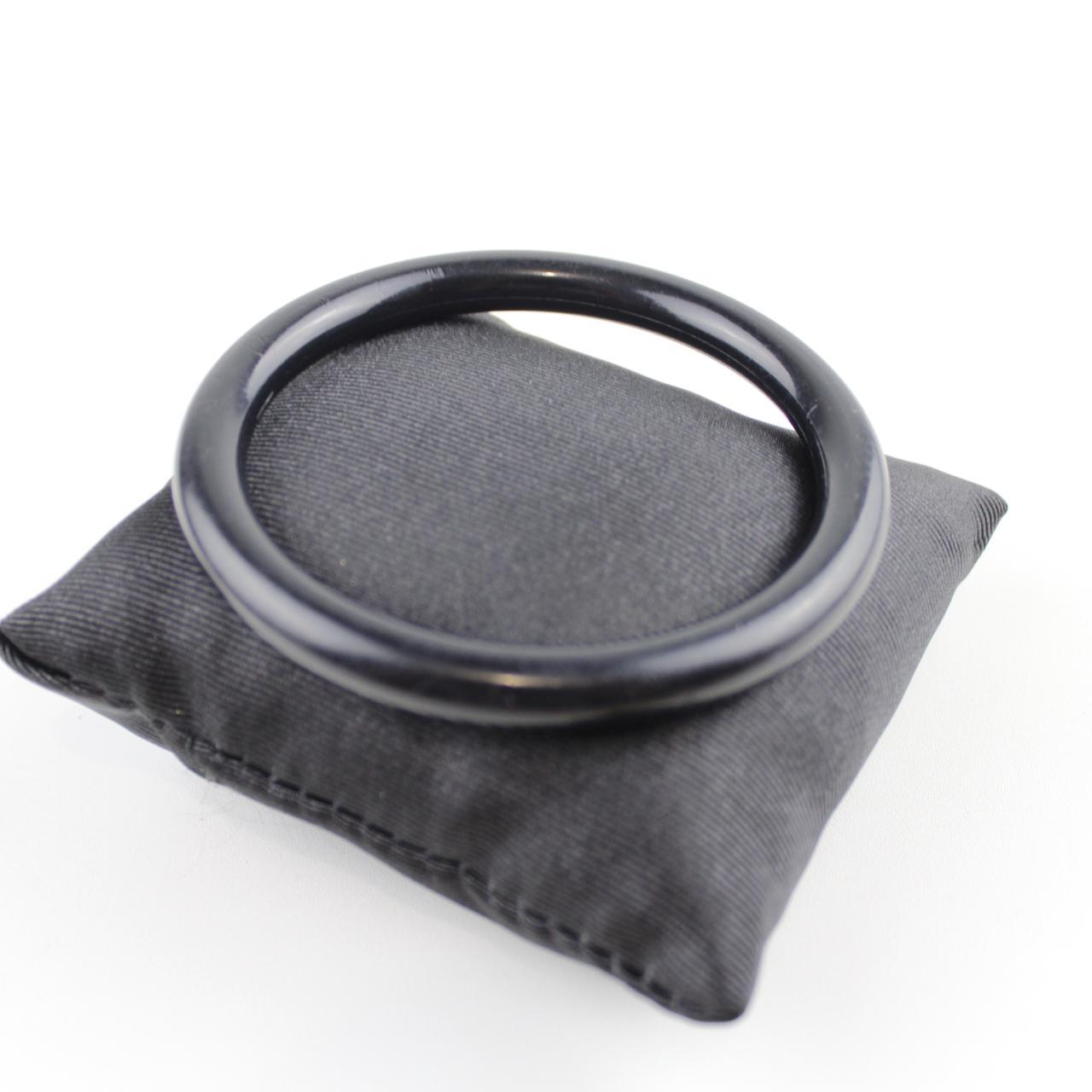 Statement Black Bangle Bracelet Band Minimalist Jewelry  Goo