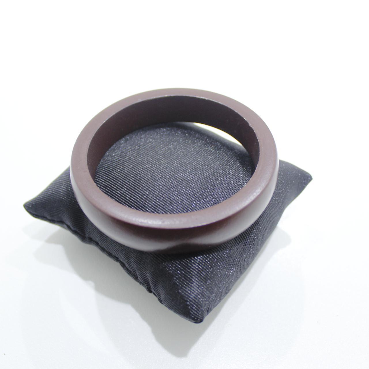 Dark Brown Wooden Bangle Bracelet Hand Solid Wood Jewellery