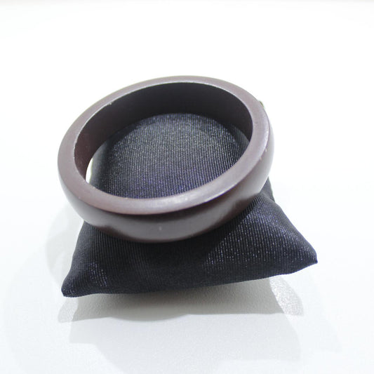 Dark Brown Wooden Bangle Bracelet Hand Solid Wood Jewellery