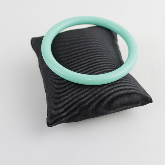 Vintage Inspired Mint Green Plastic Bangle Bracelet - Retro