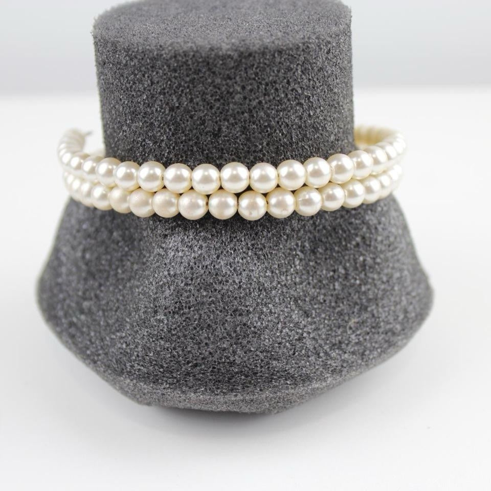 Double Strand Faux Pearl Bracelet Costume Jewelry