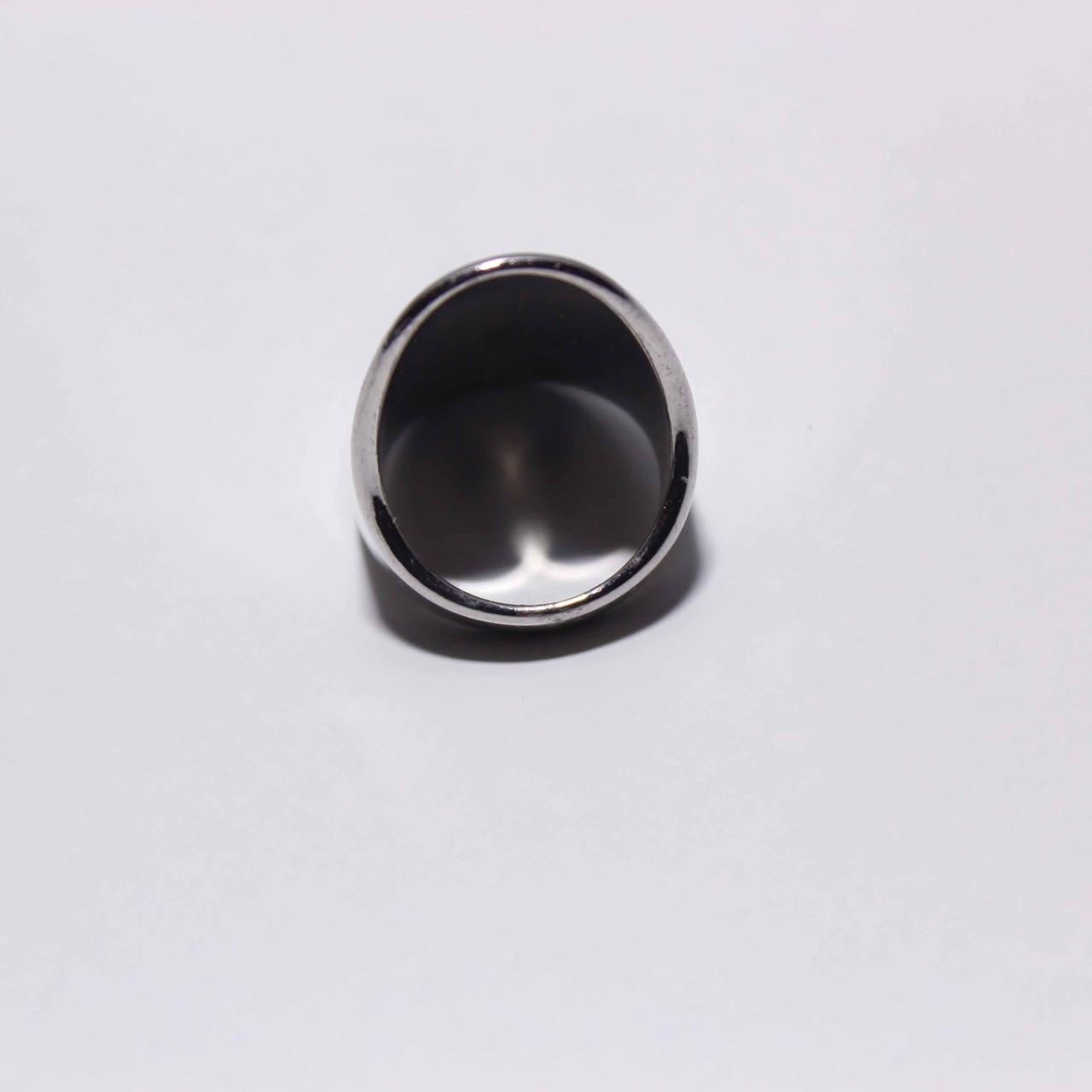 Modernist Silver Tone Sculptural Abstract Statement Ring