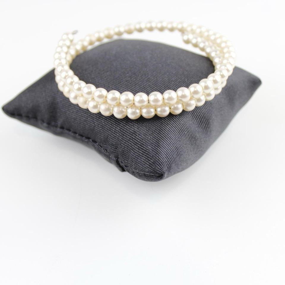Double Strand Faux Pearl Bracelet Costume Jewelry